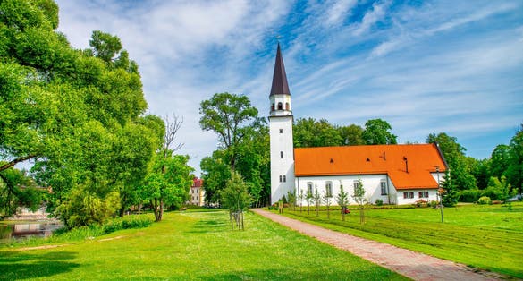 A church in Sigulda, Latvia.
