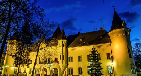 photo of view of Carei Castle , famous art building from Satu Mare , Romania.