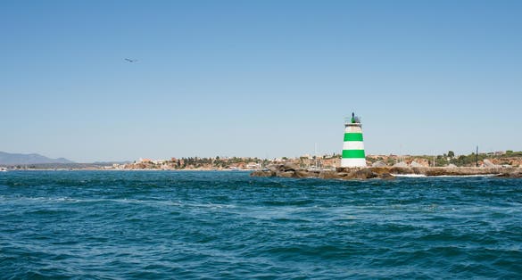photo of  view of  Split breakwater lighthouse,Grad Split Croatia.