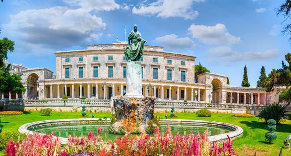PHOTO OF Old Royal Palace St. Michael and St. George in Corfu town, Greece .