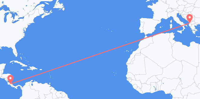 Costa Rica a Albania