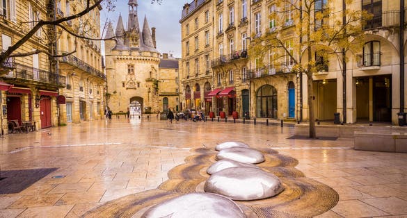 photo of The Porte Cailhau or Porte du Palais is a former town gate of the city of Bordeaux, France. It is one of the main touristic attractions of the city.