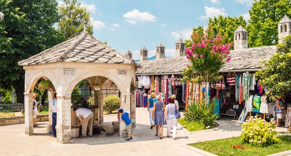 Drinking fountain in mosque yard in Mostar, Bosnia and Herzegovina.