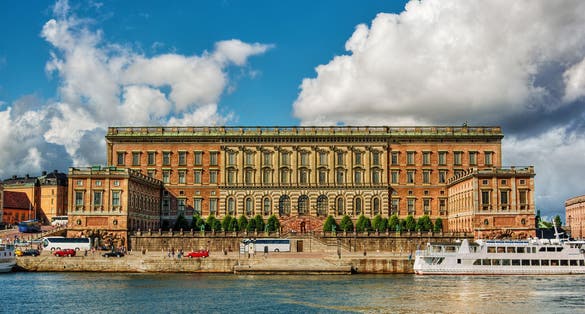 The Royal Palace (Kungliga slottet) in Stockholm (Sweden), HDR-technique
