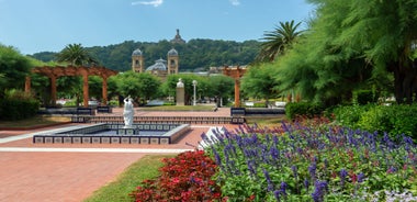 Photo of panoramic aerial view of San Sebastian (Donostia) on a beautiful summer day, Spain.