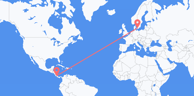 Costa Rica a Dinamarca