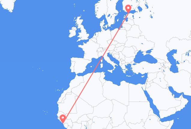 コナクリ タリンへ