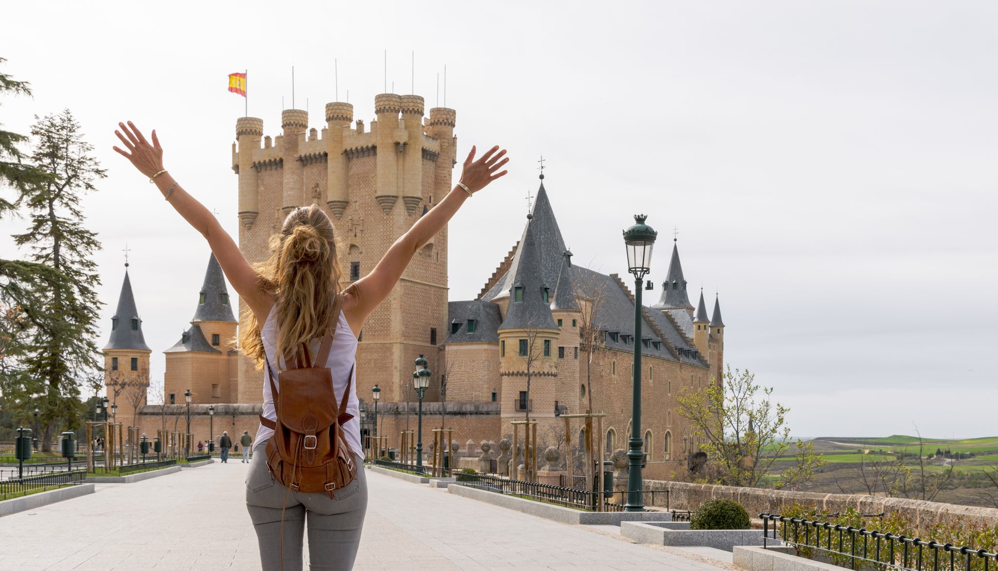photo of tourism at Segovia Alcazar in Spain, Castile and leon.