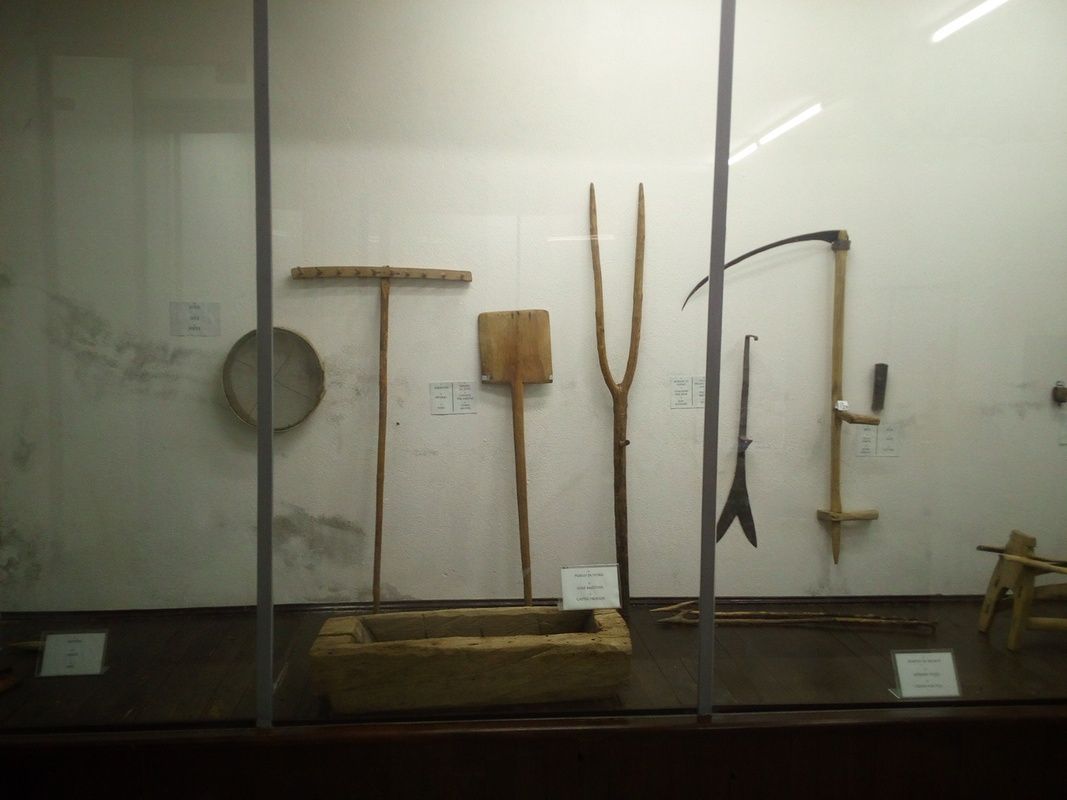 Photo of the interior of the Archaeological Museum in Ulcinj Old Town or Stari Grad, an ancient castle and neighborhood in Ulcinj, Montenegro.