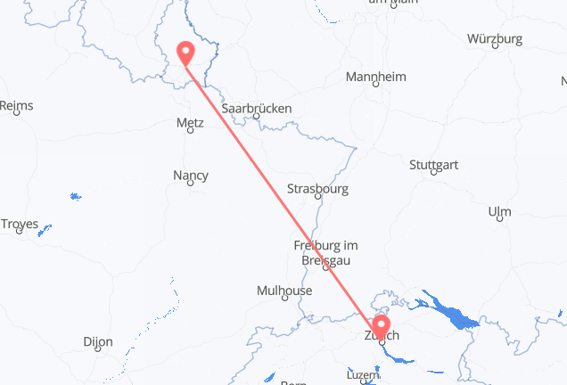 Zurich a Lussemburgo