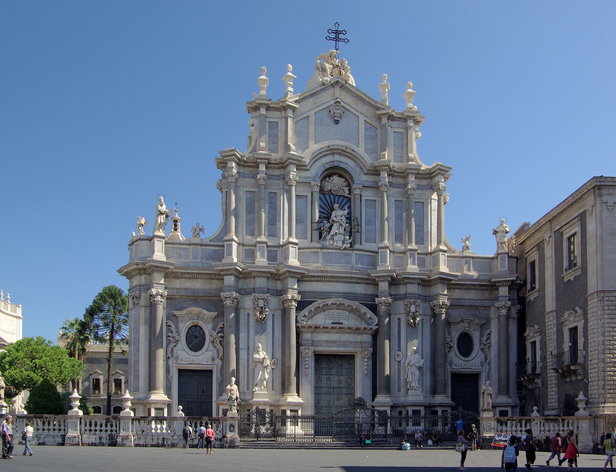 photo of view Cathedral (Catania) - exterior, Catania, Italy.