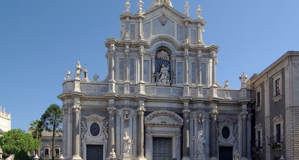 photo of view Cathedral (Catania) - exterior, Catania, Italy.