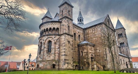 Photo of Viborg ancient cathedral in the middle of Denmark.