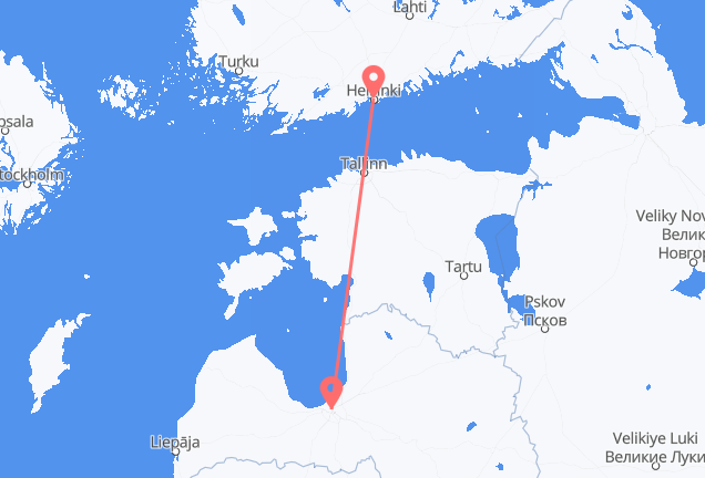 Riga to Helsinki