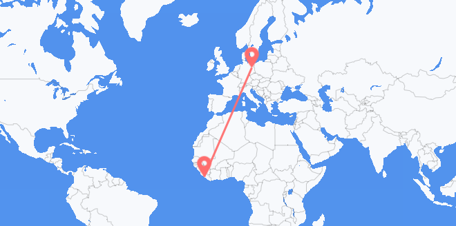 Liberia nach Deutschland