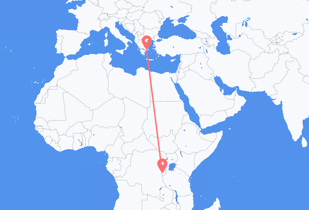 Bujumbura nach Athen