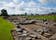 Photo of ruins at Vindolanda Roman fort in England.