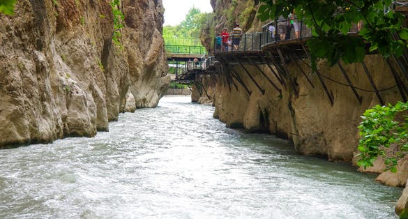 A view from the canyon in Saklıkent National Park.