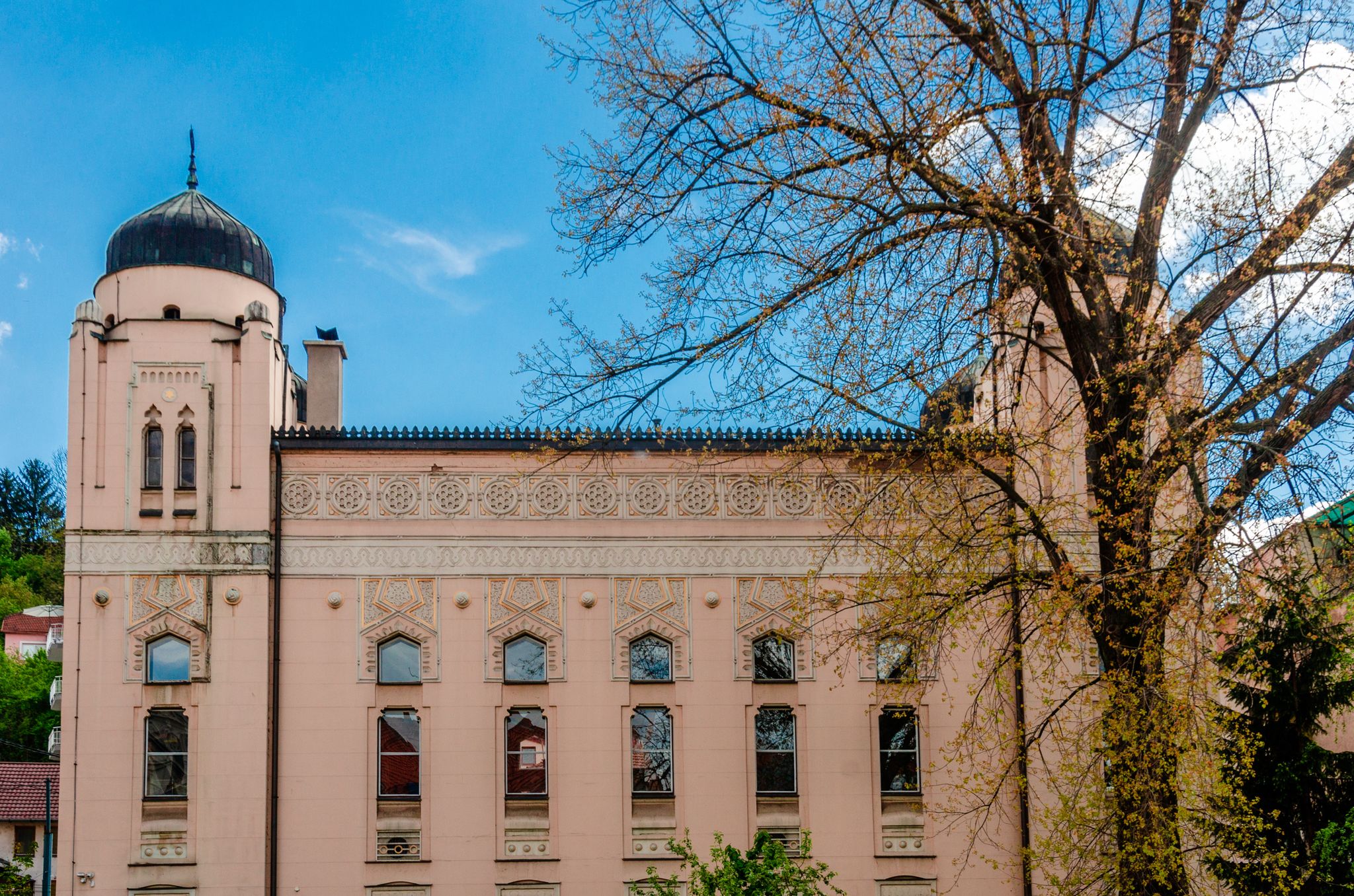 photo of view of Exterior Ashkenazi Synagogue in Sarajevo, Bosnia and Herzegovina,Bosnia & Herzegovina Bosnia & Herzegovina.