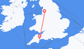 Train tickets from Lympstone to Warrington
