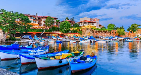 Photo of the Ancient City of Nessebar, Fishing Harbor. Black Sea Coast, Burgas.
