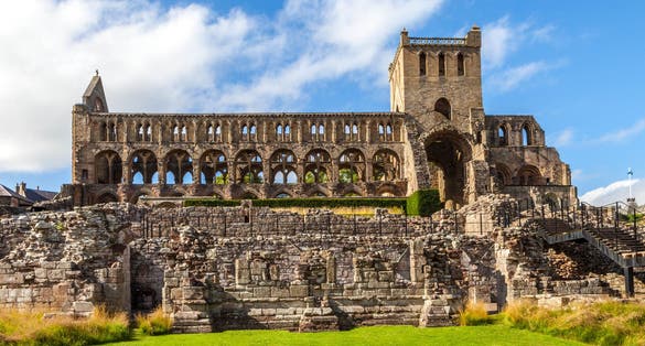 Photo of the ruins of Jedburgh Abbey ,Jedburgh, Scottish Borders, Scotland, UK.
