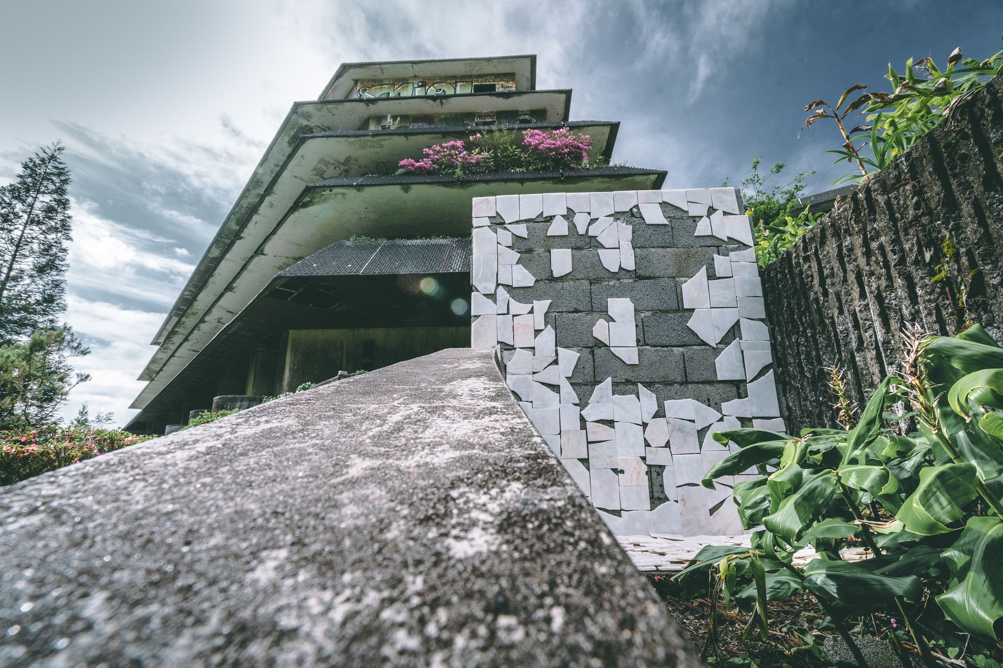 Photo of Abandoned hotel in Sete Cidades, San Miguel island, Azores, Portugal.