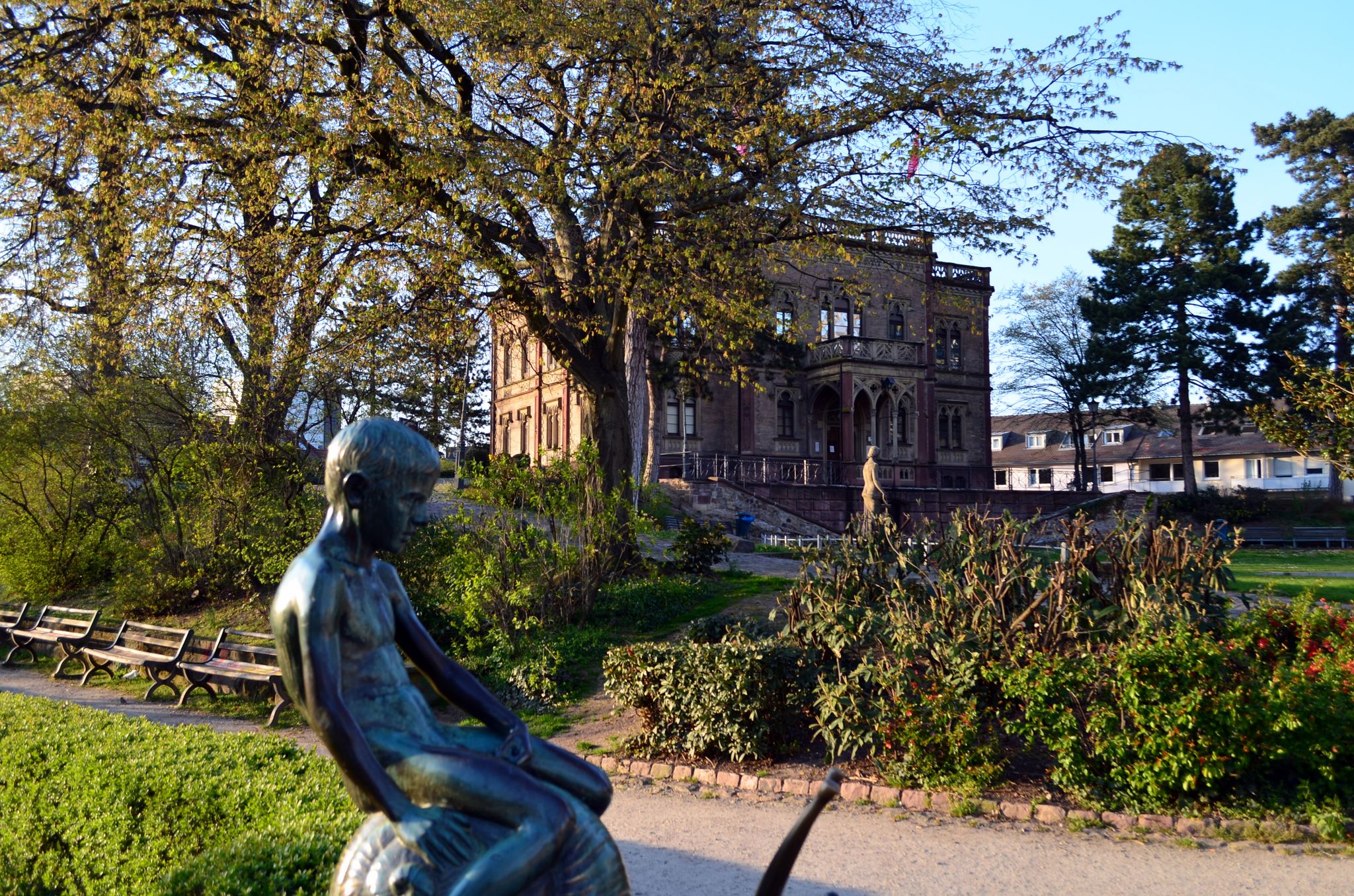 Colombi park in Freiburg in spring
