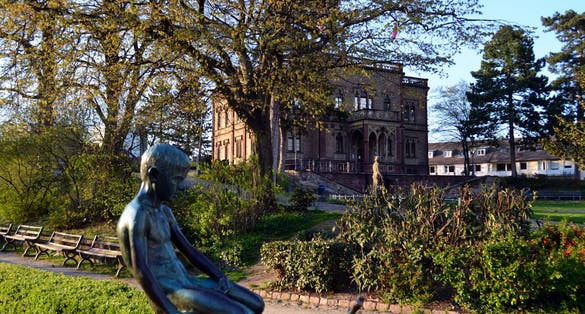 Colombi park in Freiburg in spring