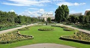 photo of view of Burggarten, Vienna, Austria.