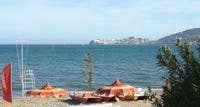 Vindicio beach(Formia, Italy) in a sunny day in early Summer.