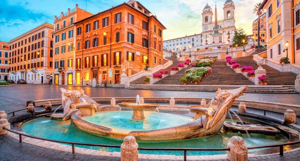 Photo of piazza de spagna in Rome, Italy.