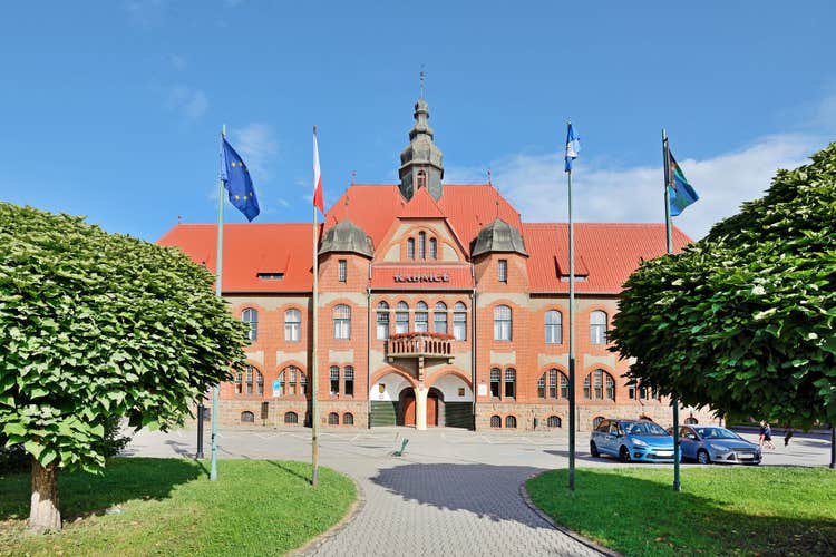  Photo of town Hall in Ostrava ,Czechia.