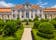 Photo of Baroque facade of Queluz National Palace and Neptune Fountain in Sintra, Lisbon district, Portugal.