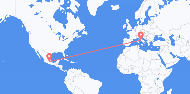 Mexico to Italy