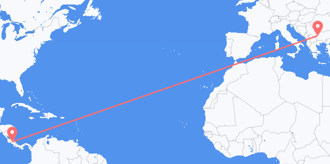 Costa Rica a Bulgaria