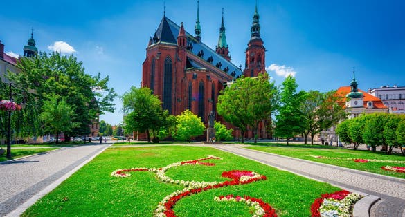Beautiful scenery of Legnica city, Lower Silesia, Poland