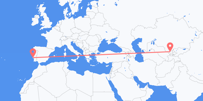 Uzbekistan to Portugal