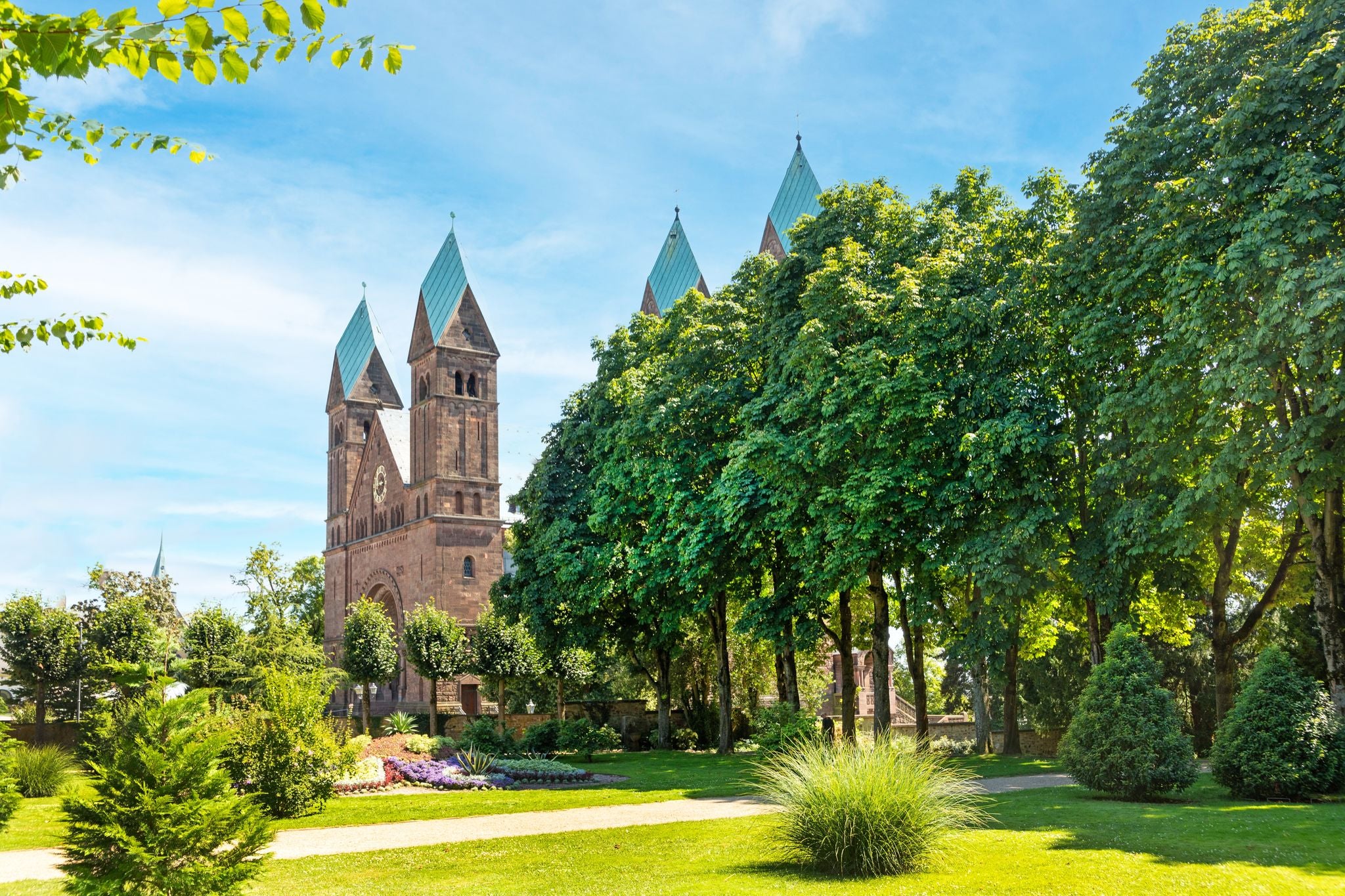 photo of view Castle and associated gardens in Bad Homburg, near Frankfurt, Germany