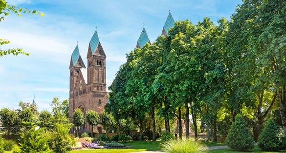 photo of view Castle and associated gardens in Bad Homburg, near Frankfurt, Germany