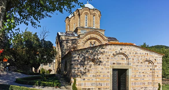 Photo of Medieval Lesnovo Monastery of St. Archangel Michael and St. Hermit Gabriel of Lesnovo, Probistip region, Republic of North Macedonia.
