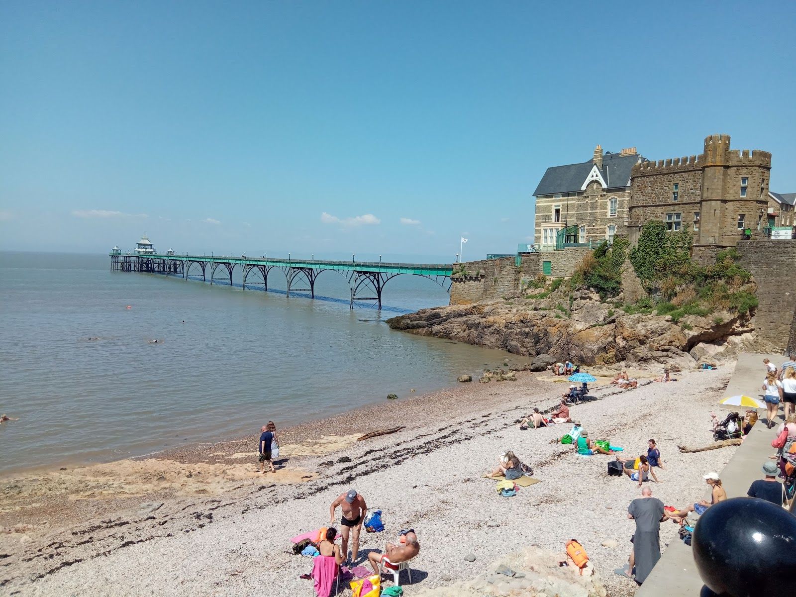 Clevedon Beach, Clevedon, North Somerset, South West England, England, United Kingdom