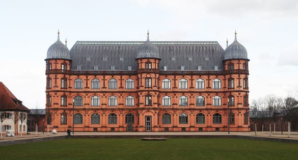 photo of view of Gottesau Palace (now music college), Karlsruhe.