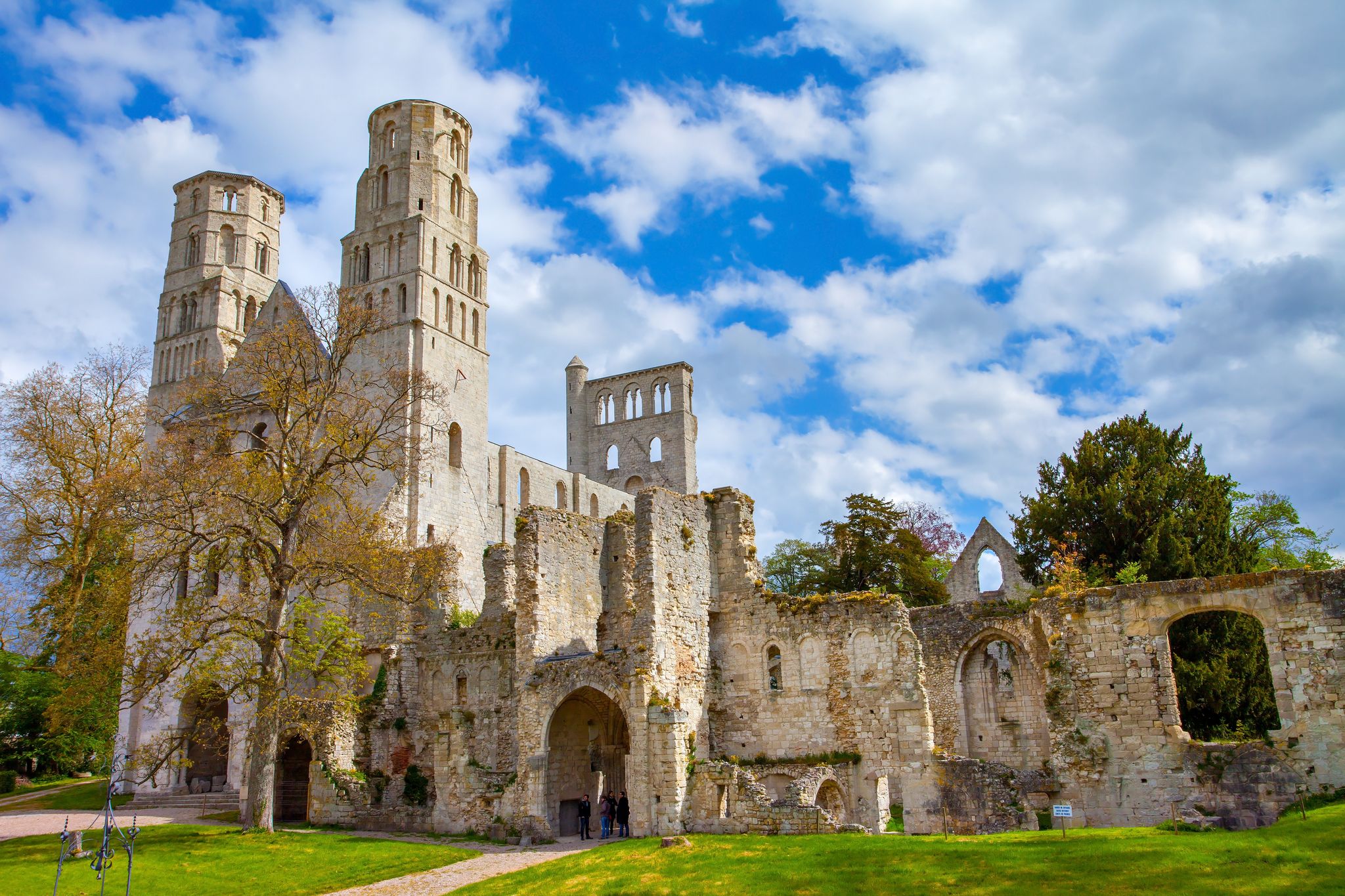 Jumièges Abbey, Benedictine monastery, Jumièges in the Seine-Maritime département, in Normandy, France