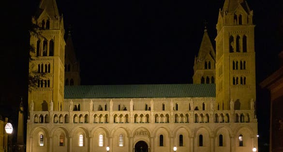 phot of view The Sts. Peter and Paul's Cathedral Basilica, Pécs Cathedral located in the city of Pécs, Hungary.