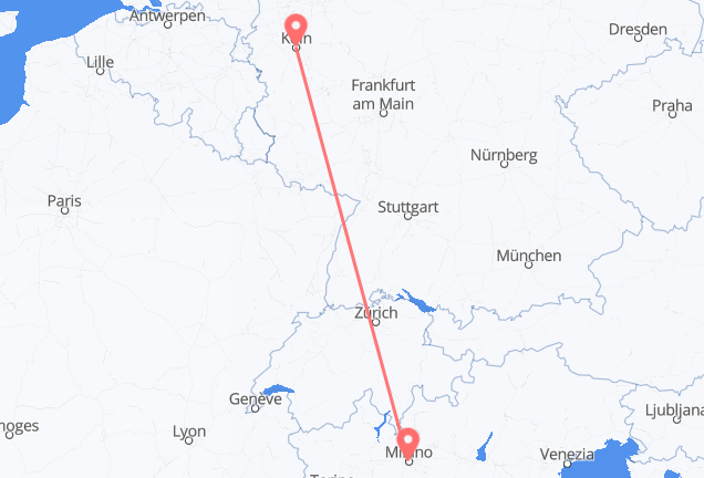 Cheap Flights from Milan to Cologne – Low Fares & Wide Selection