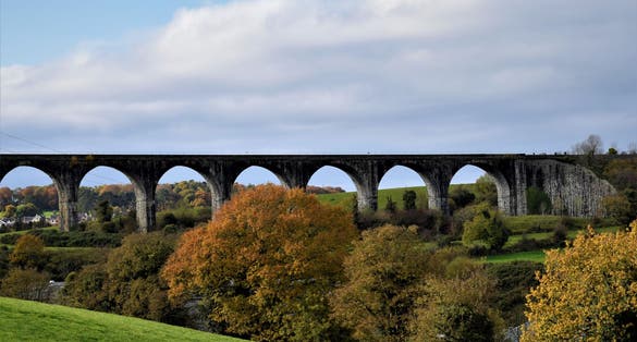photo of Craigmore Viaduct is a railway bridge near Bessbrook county Armagh known as the 18 arches Northern Ireland near Newry County.