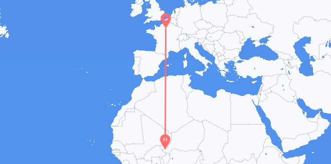 Niger to France
