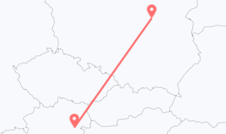 Train tickets from Gemeinde Ternitz to Warsaw