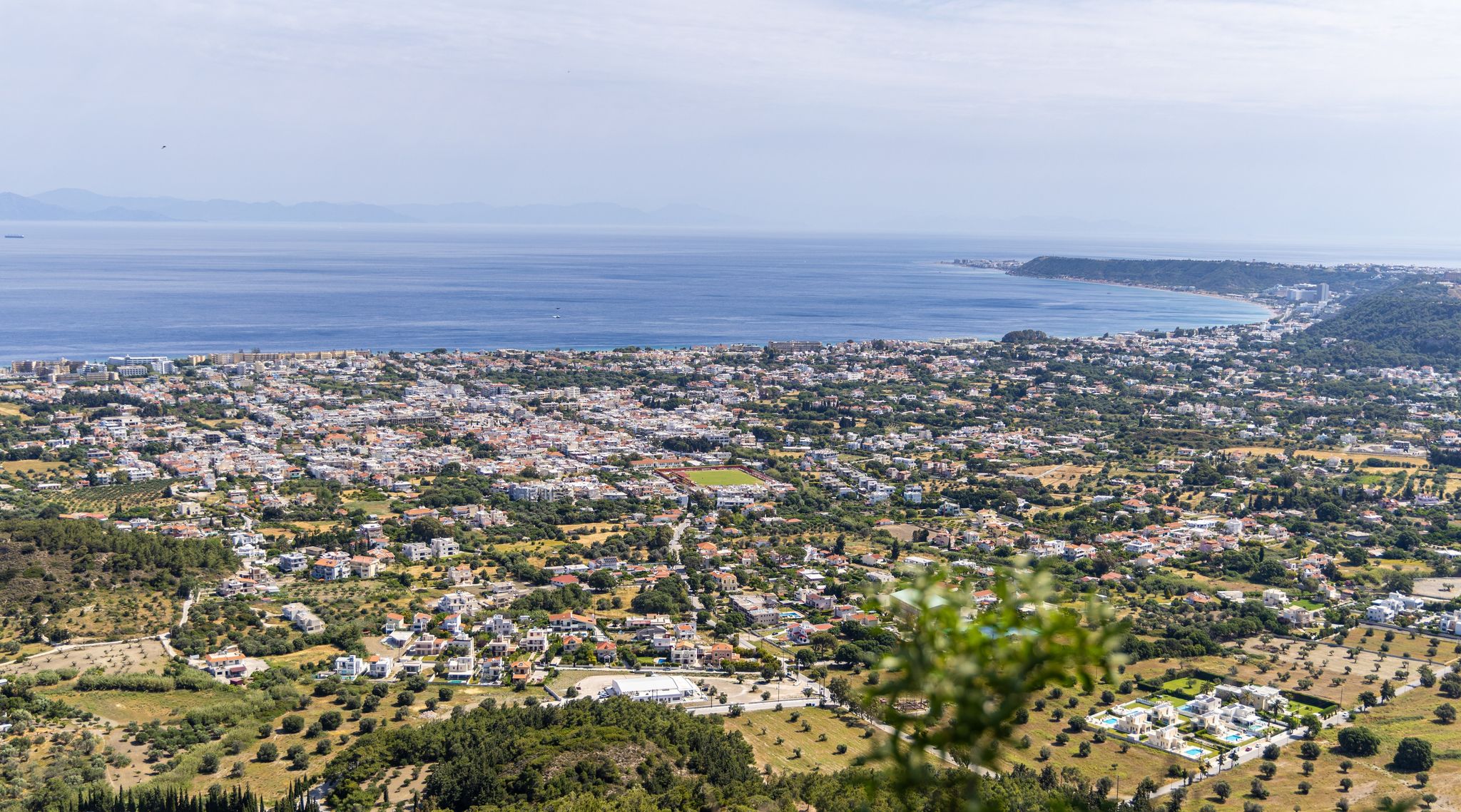 Photo of aerial view of Ialysos, Rhodes island ,Greece.